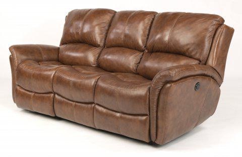 Flexsteel Dominique Leather Power Reclining Sofa 144562P55562