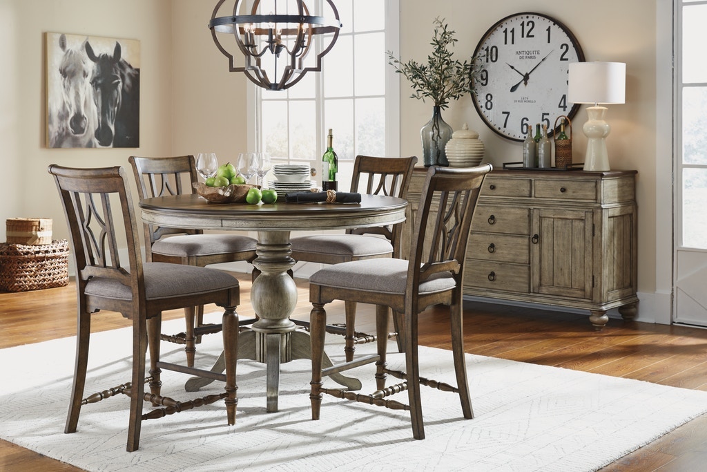 Plymouth Collection 50" Round Counter Height Dining Table - Thumbnail 3