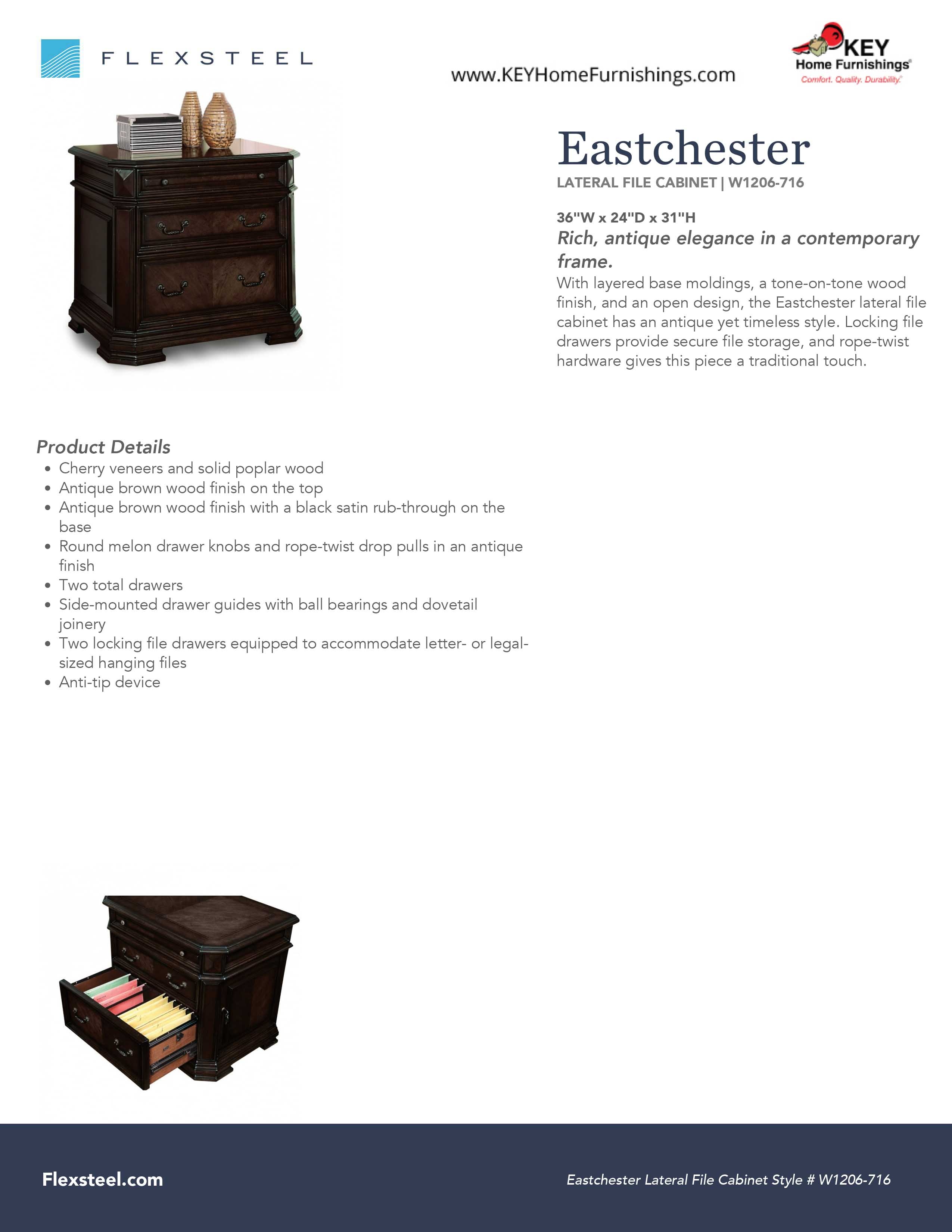 Flexsteel Lateral File Cabinet W1206 716 Portland Or Key Home Furnishings