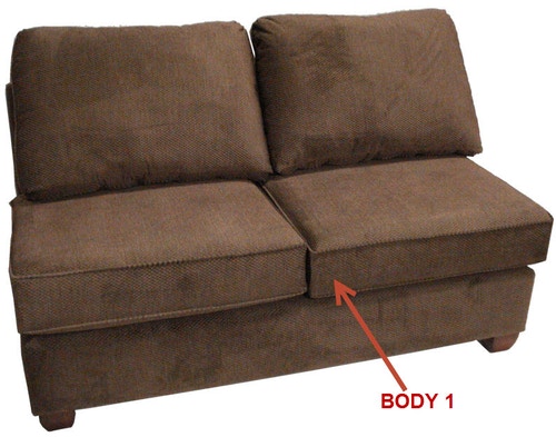 Stanton Armless Loveseat 32023 Portland, OR Key Home Furnishings