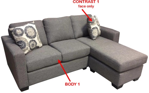 3 cushion clearance couch with chaise