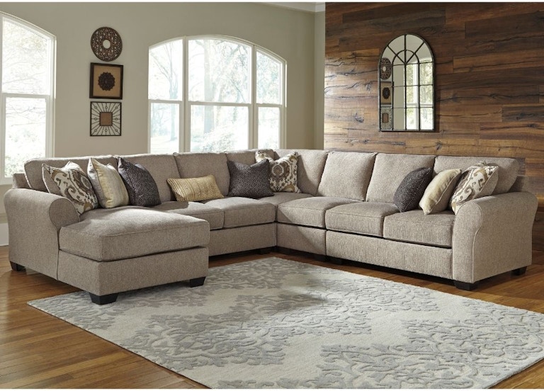 Benchcraft Pantomine 5-Piece Sectional with LAF Chaise 39122S1 SIK3915PCB