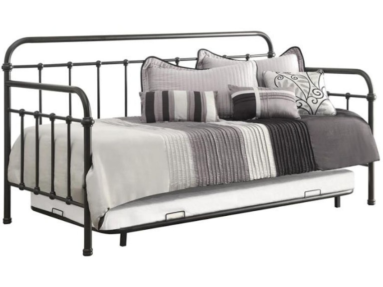 Coaster Dark Bronze Metal Daybed with Trundle 300398 CO300398