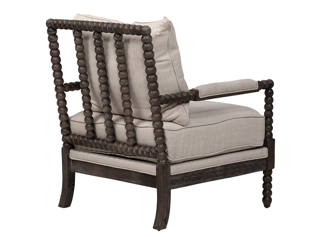 spindle wood frame chair