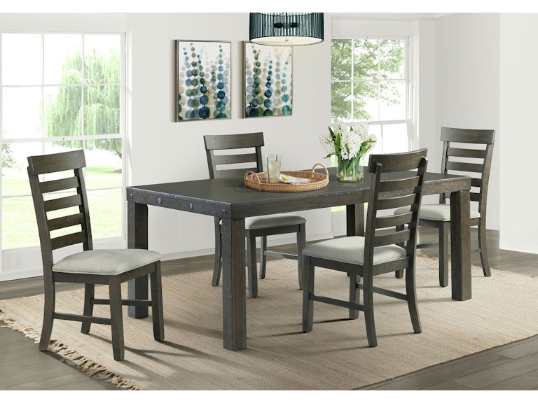 Elements International Colorado Dining Set - Table with 4 Chairs DCO100 Colorado Dining Set