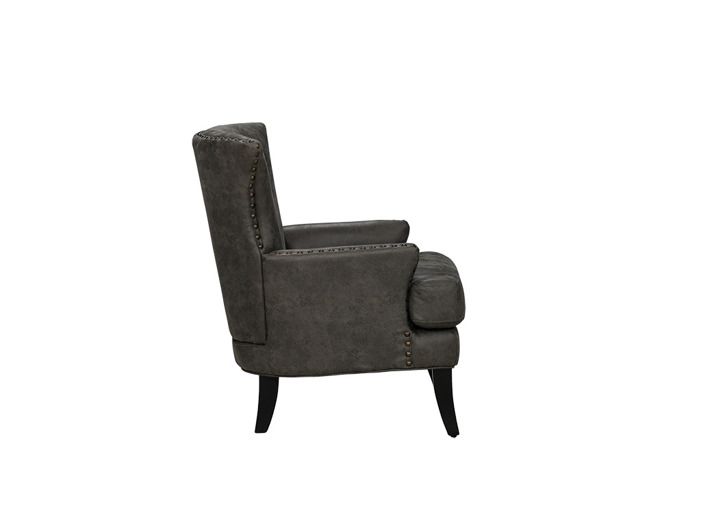 Charcoal grey accent chair hot sale