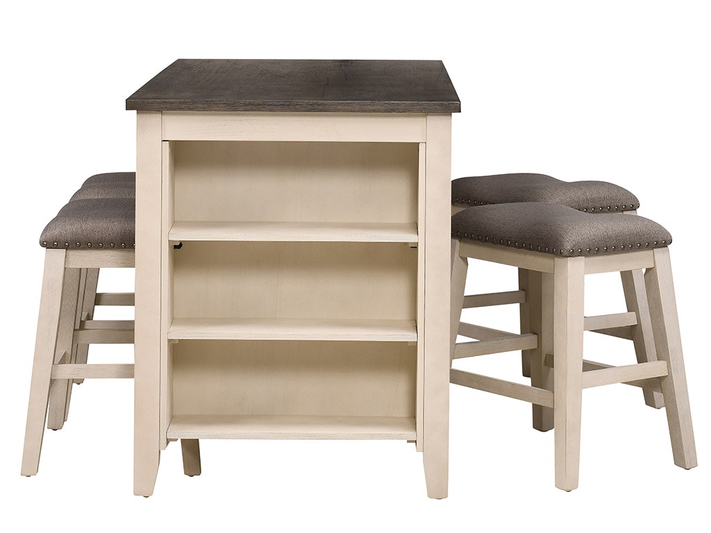 Homelegance Antique White 5 Piece Counter Height Dining Set 5603WW24