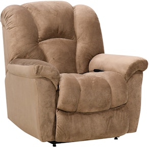 Somers Reclining Chair in Beige, L:41xW:40xH:41.5 by Bassett Furniture
