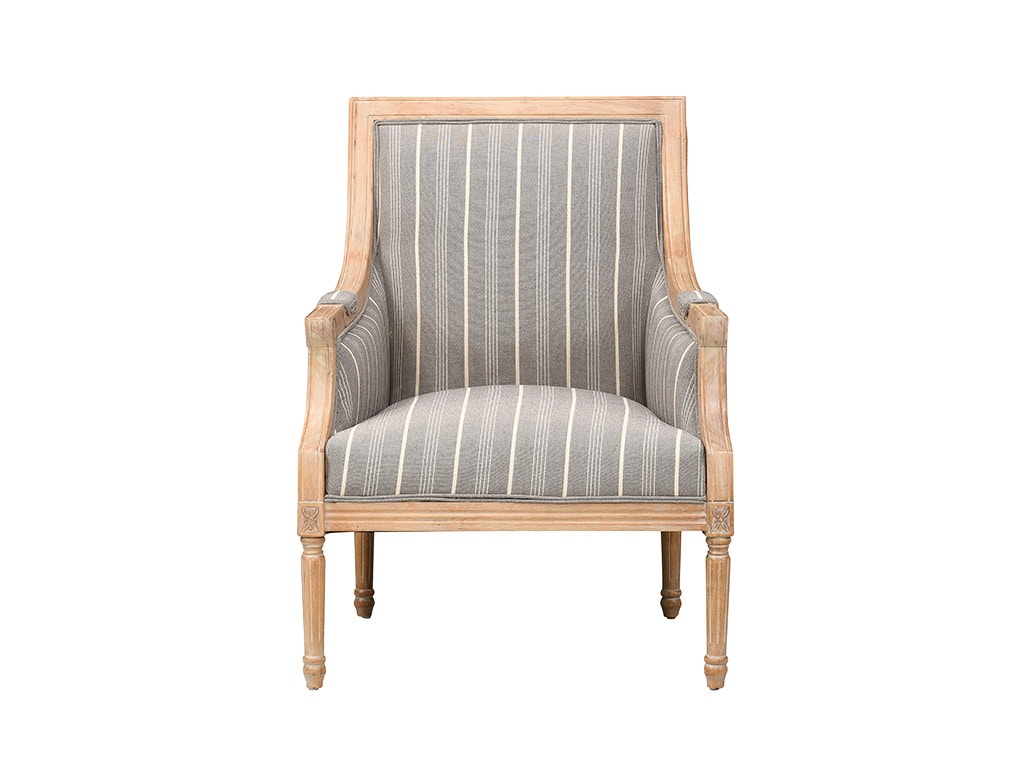 Mckenna blue best sale striped accent chair