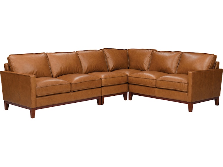 Leather Italia Newport Camel 4-Piece Sectional 1669-6394-Sectional 444216277