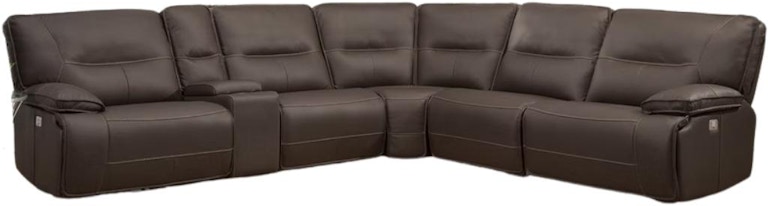 Parker Living Spartacus Chocolate 6 Piece Reclining Sectional MSPA-PACKA(H)-CHO MSPAKC6PC