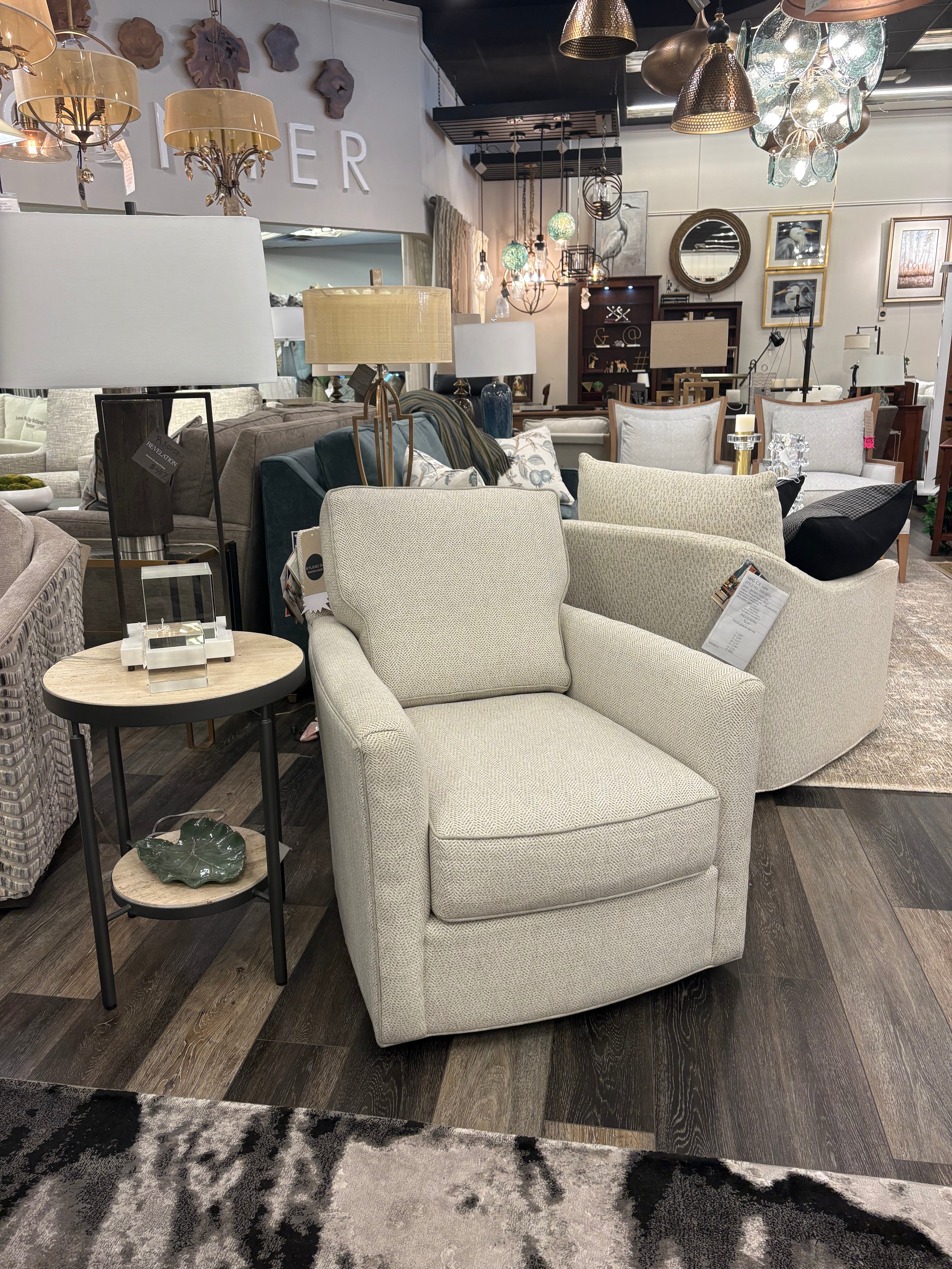 CR Laine Swivel Chair (30W) 2772-05SW