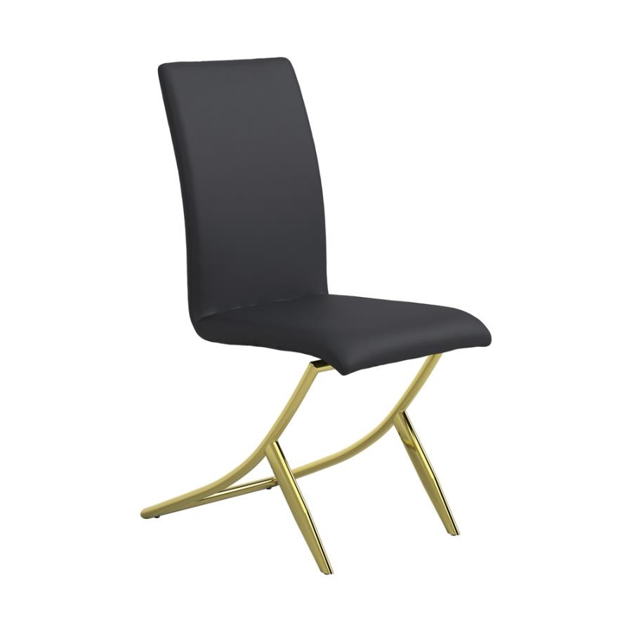  Carmelia Upholstered Dining Side Chair Black (Set of 4 - Priced Individually) 105172