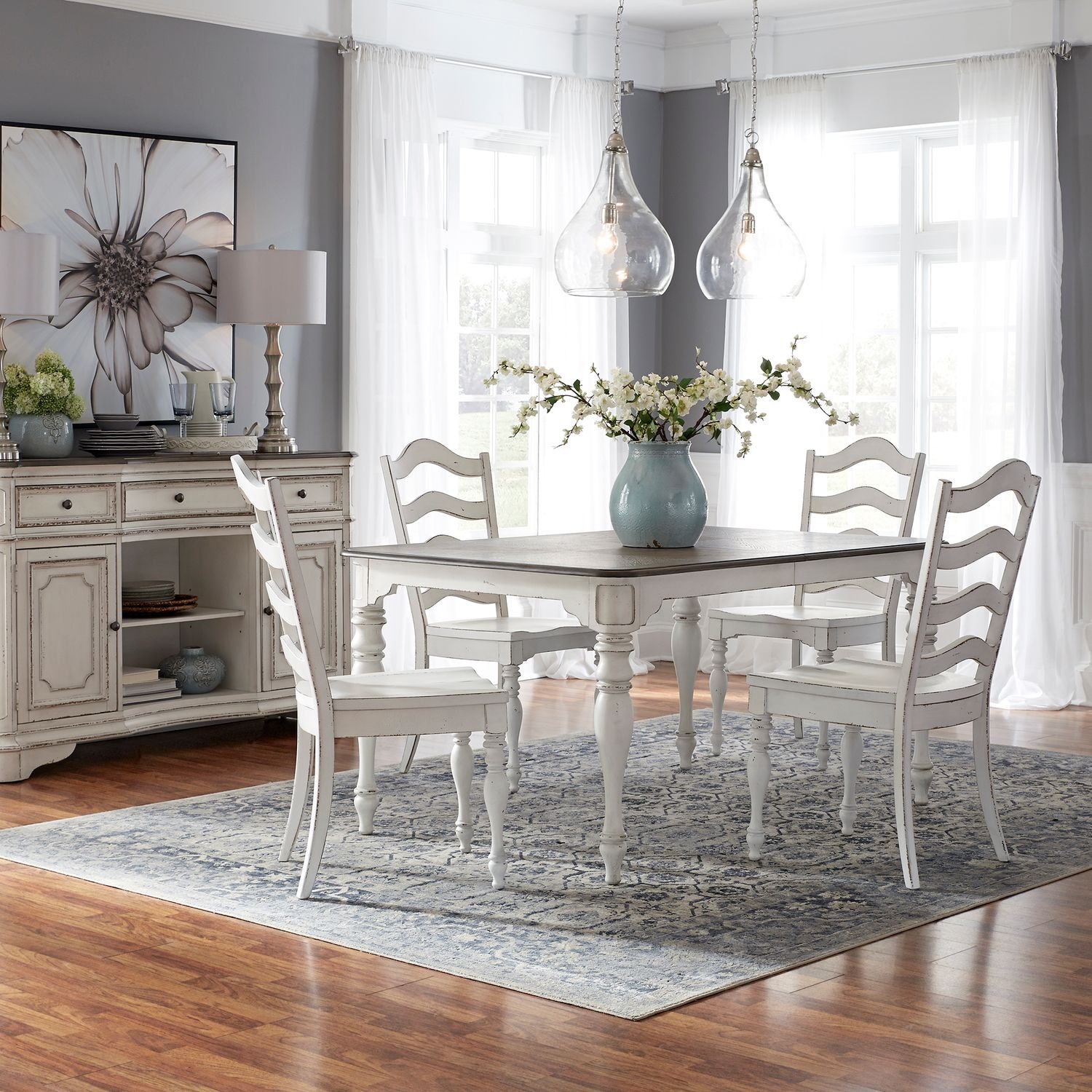  5 Piece Leg Table Set 244-CD-5LTS