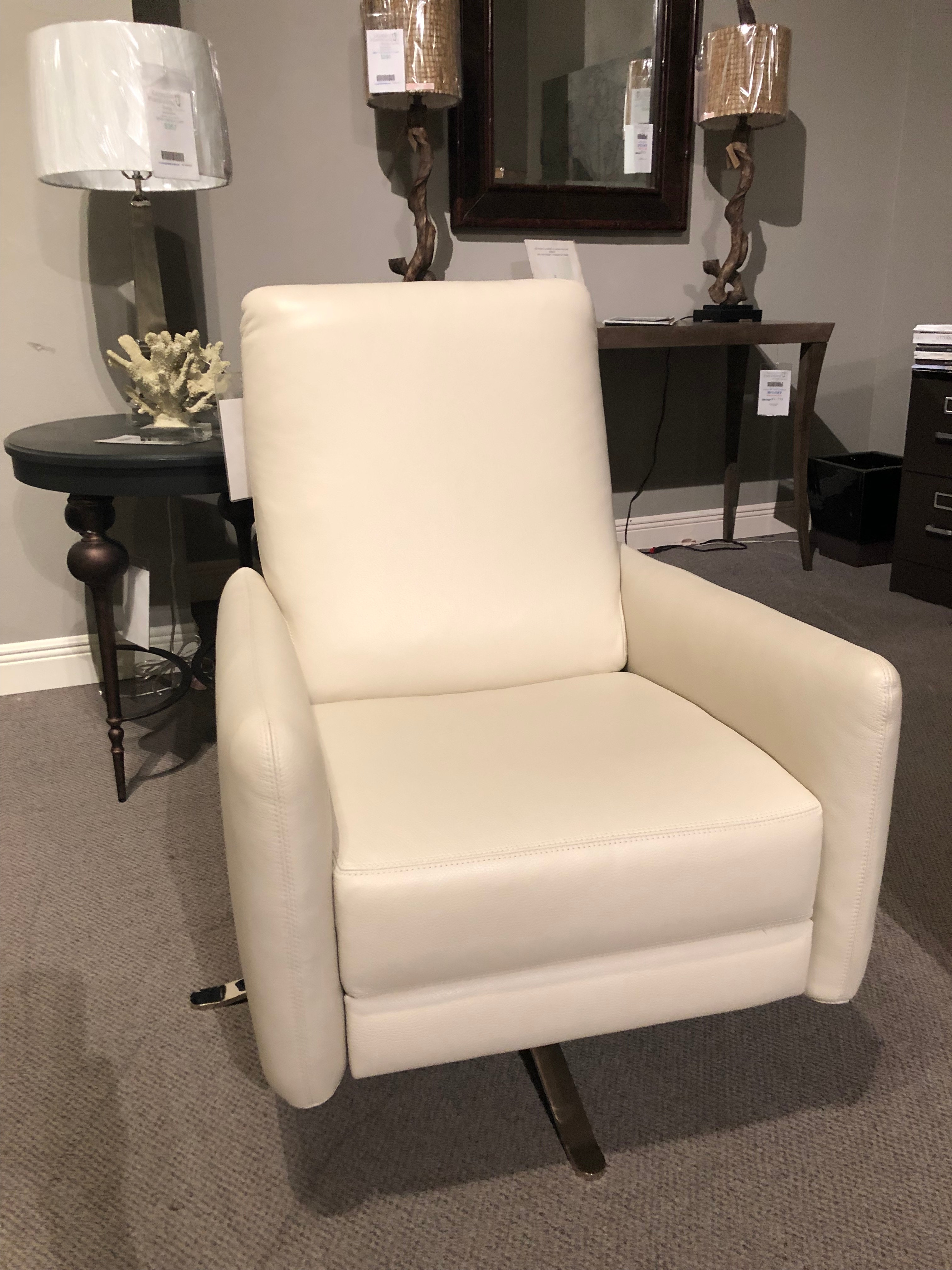 American Leather Living Room Recliner Chair Blk Rec St Georgian