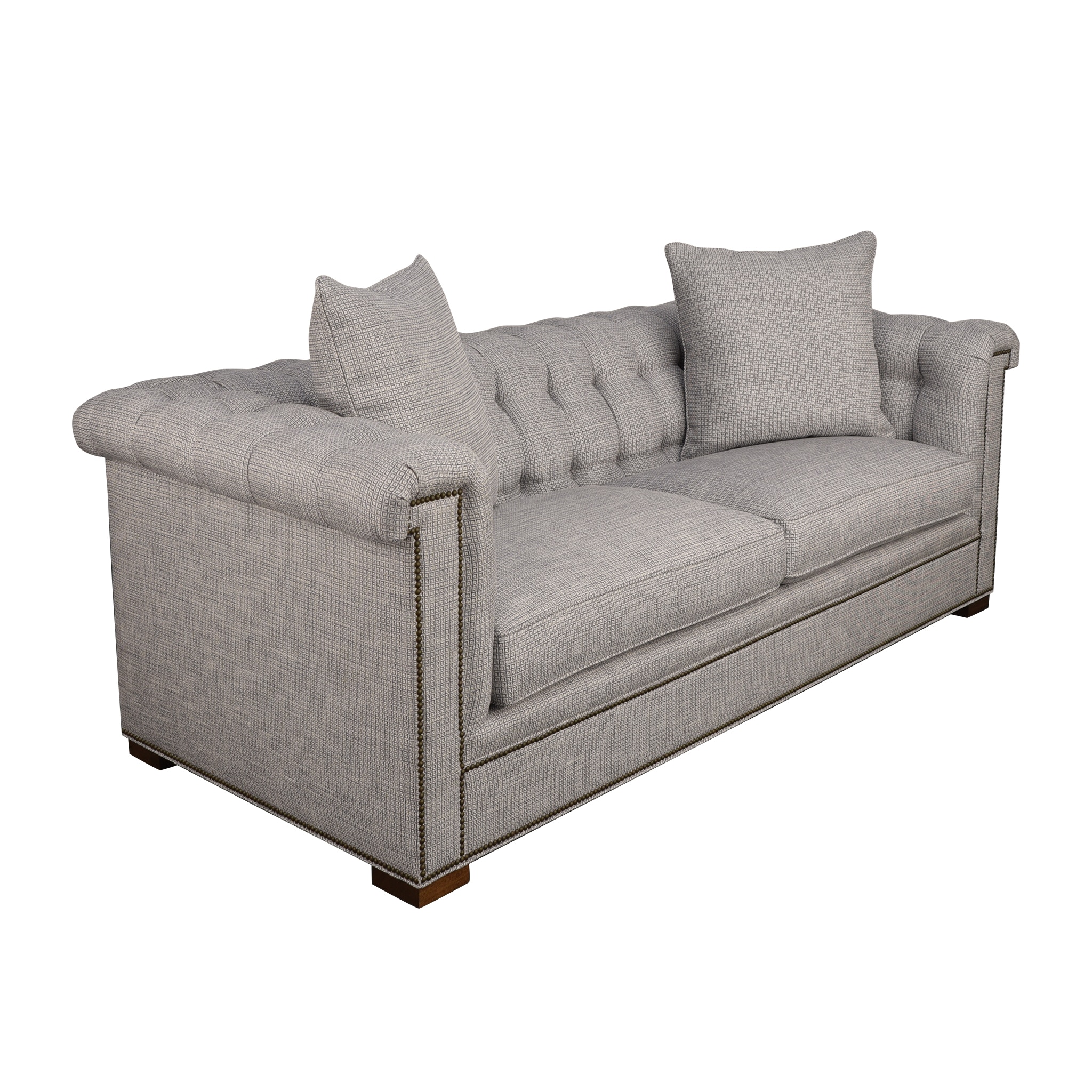 Hickory Chair Living Room KENT TUFTED SOFA 49918 Kittle s Furniture Indiana