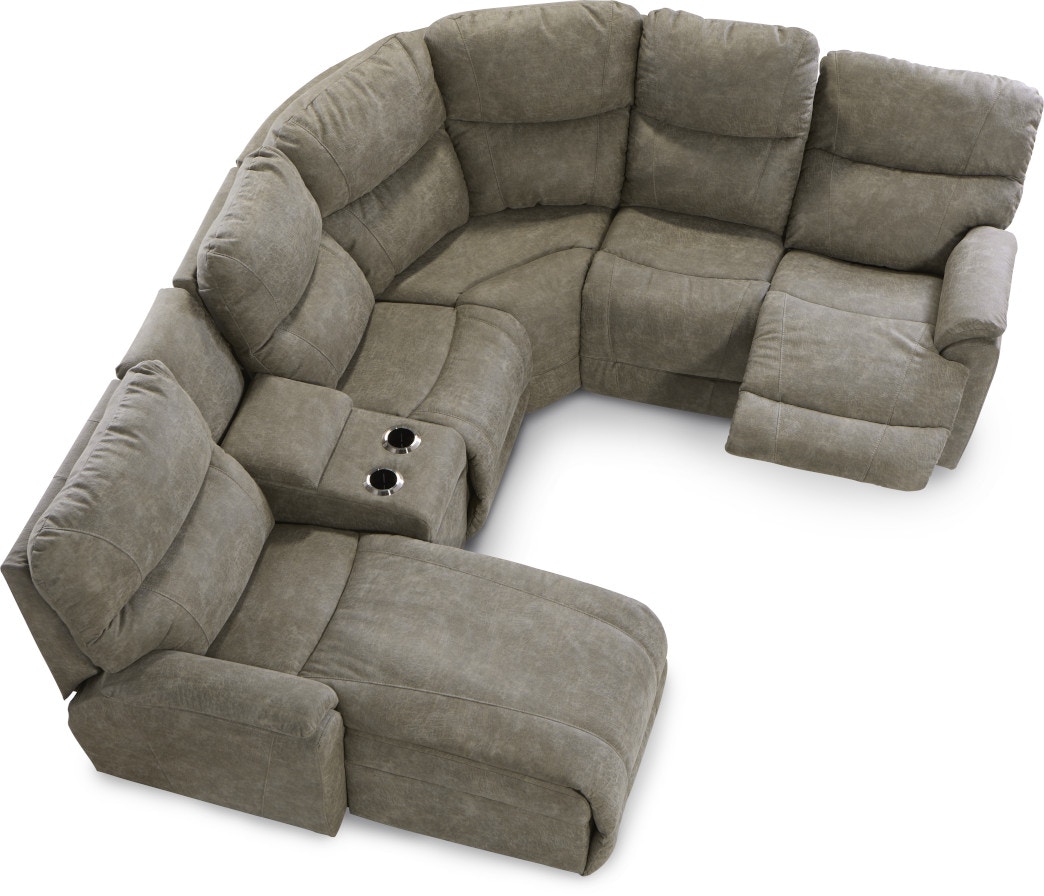 LaZBoy Living Room Trouper Sectional 724 Art Sample Furniture