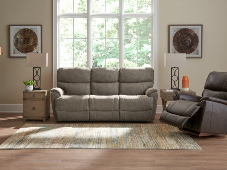 La-Z-Boy Living Room Trouper Power Reclining Sofa with Headrest