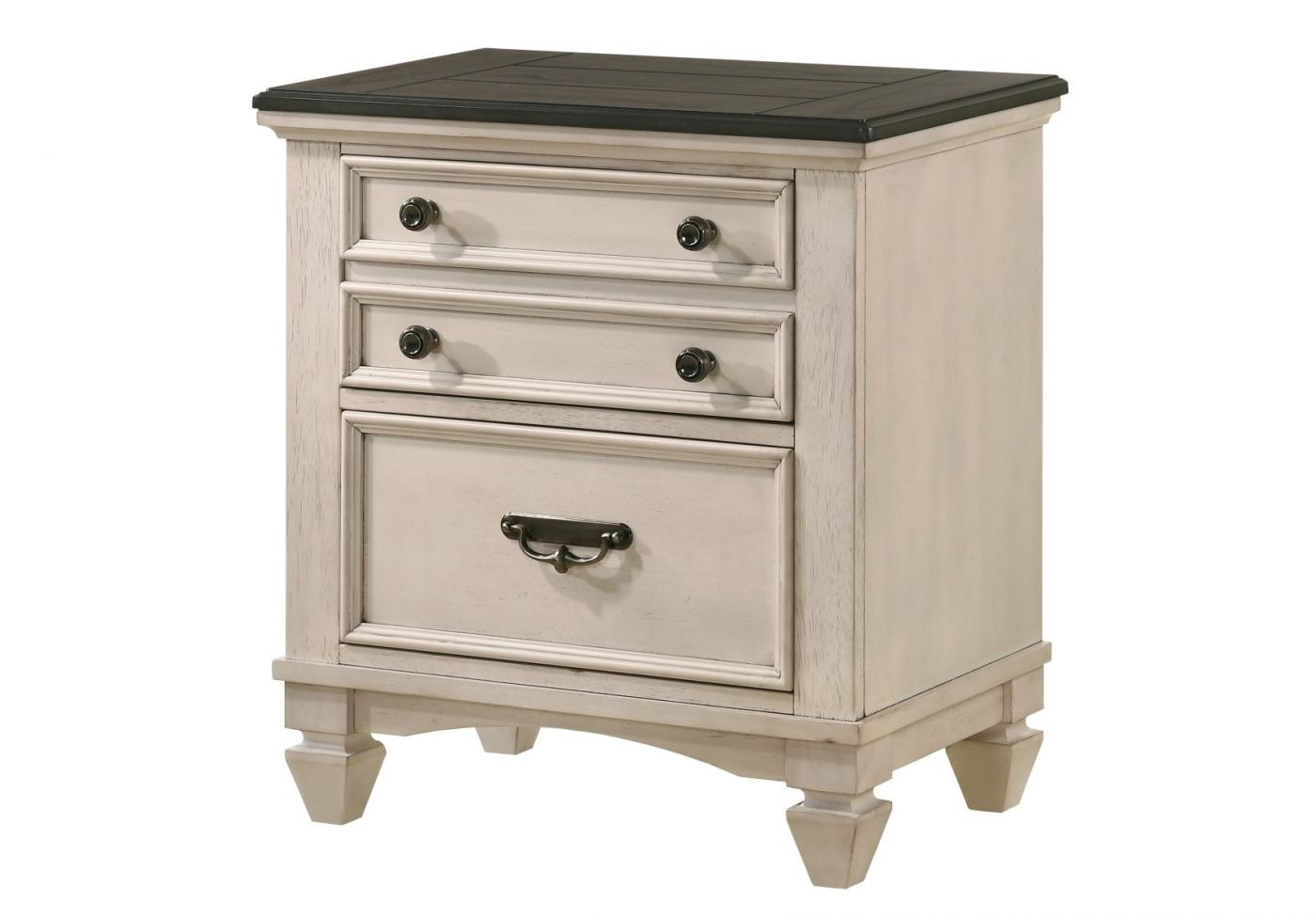 Shop Our Sawyer Antique White Night Stand By Crown Mark B9100 2 Joe Tahan S Furniture