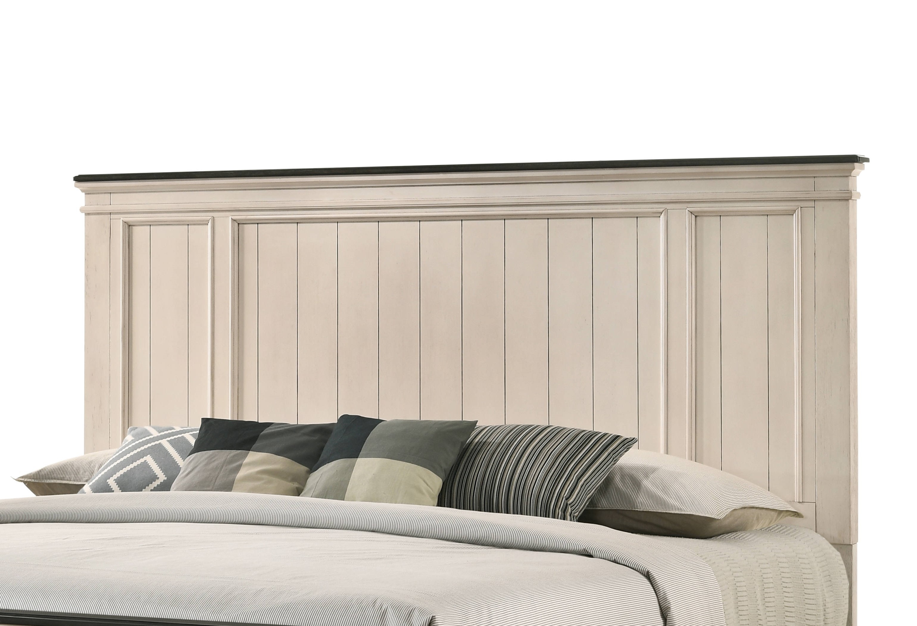 Shop our Sawyer Antique White King Headboard/Footboard by Crown Mark B9100KHBFB Joe Tahan's