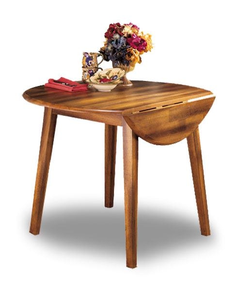 Shop our Berringer Rustic Brown Drop Leaf Table by Ashley D199