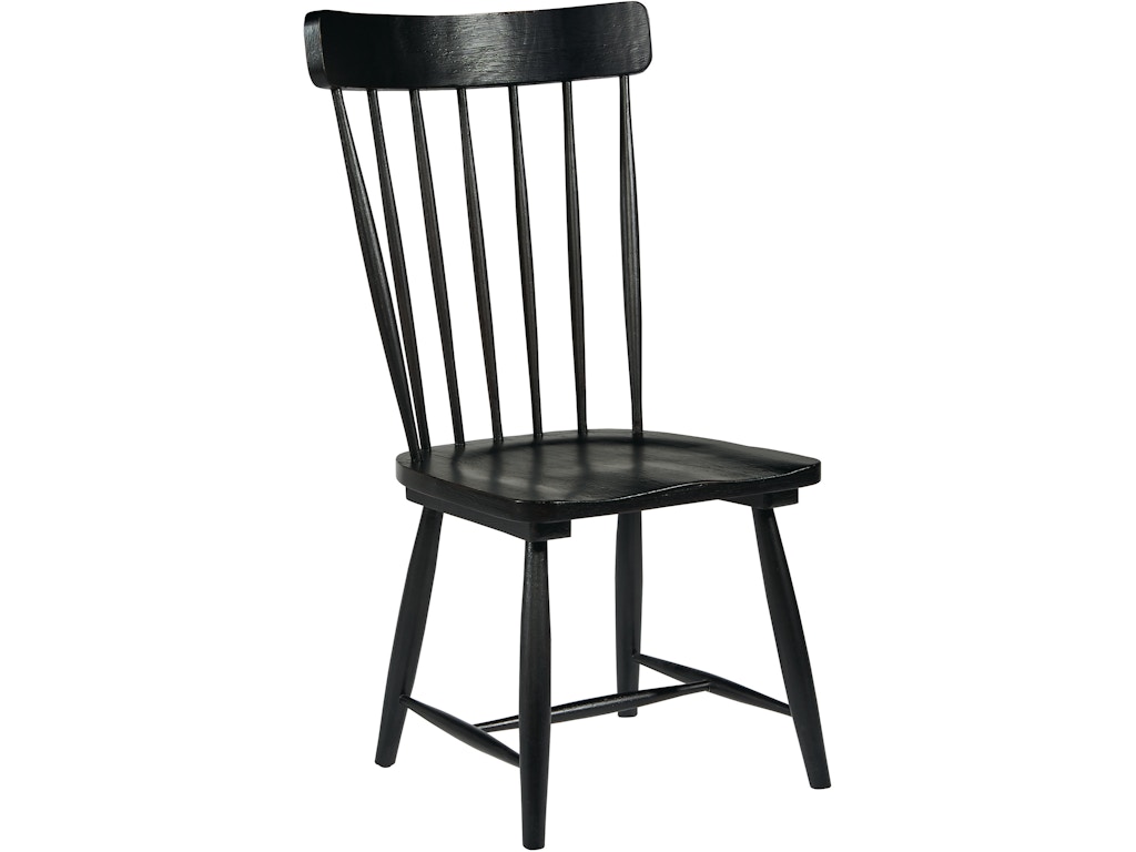 Magnolia Home Dining Room CHAIR,SIDE,SPINDLE BACK BLACK 2