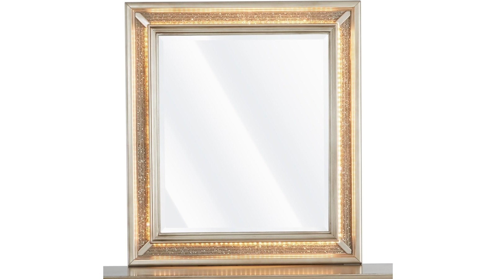 Simple Elegance Sophia Platinum Vanity Mirror 941 462 China Towne Furniture Solvay Ny