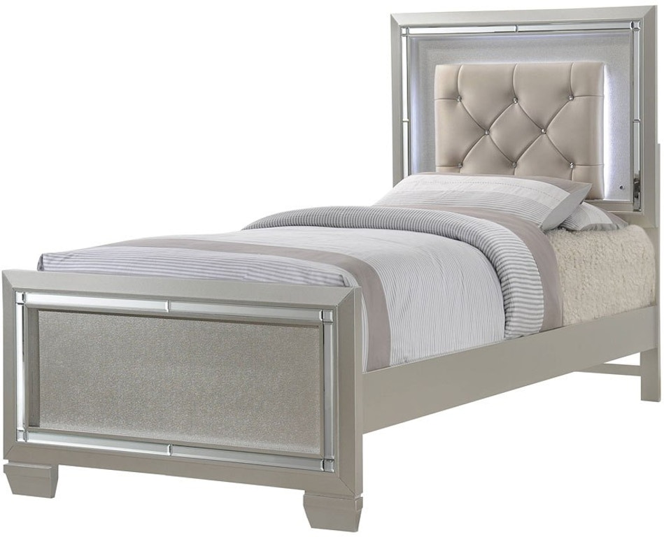 Elements Crystal Twin Bed With Led Headboard Lt111th Lt111tf Lt111fr China Towne Furniture