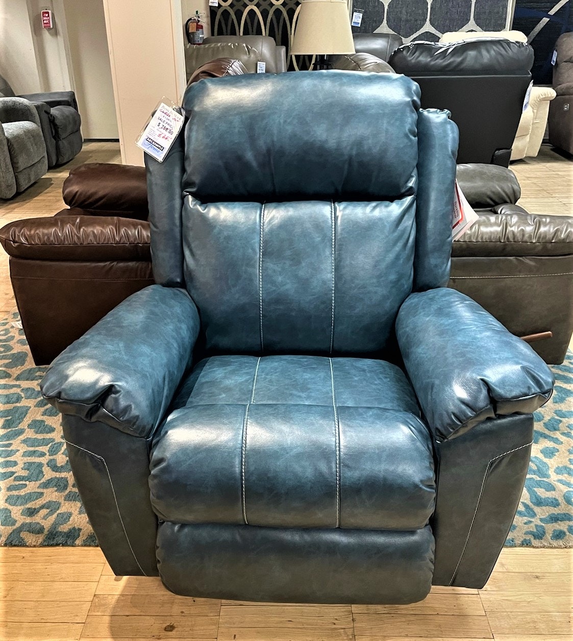 teal rocker recliner