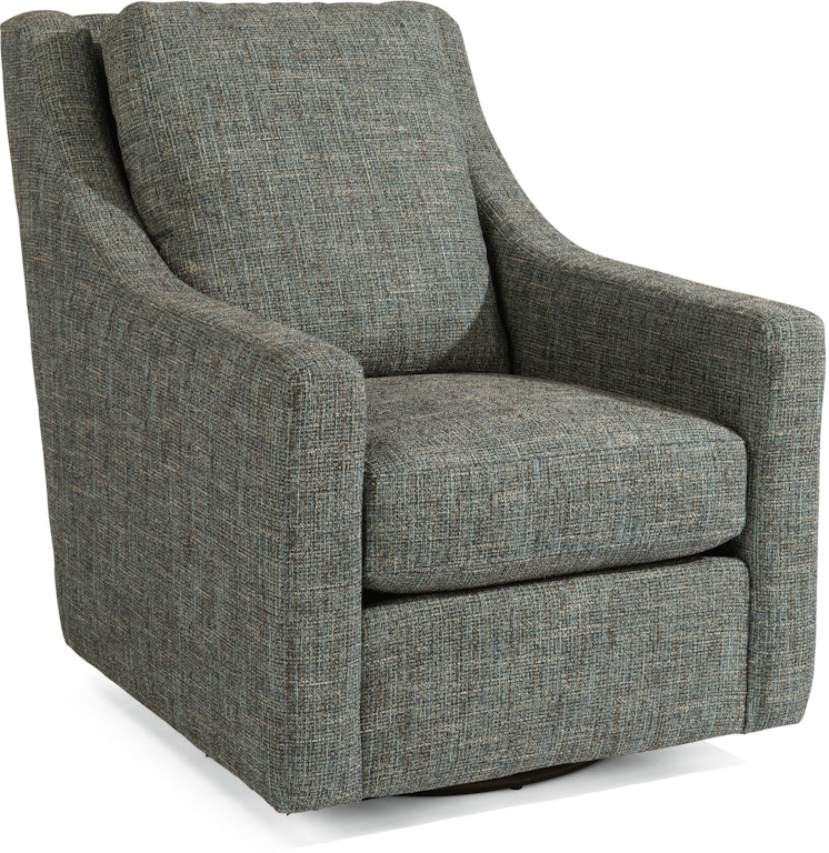 Flexsteel Living Room Murph Swivel Chair 0142 11 Tin Roof