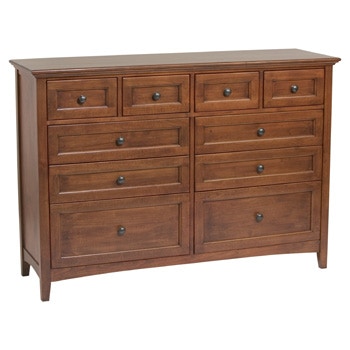 Whittier Wood Bedroom Mckenzie 10 Drawer Dresser 1128gac Tin