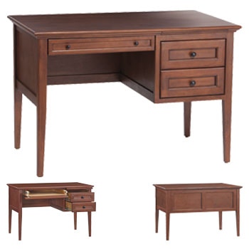 Whittier Wood Living Room Mckenzie 3 Drawer Desk 2400gac Tin