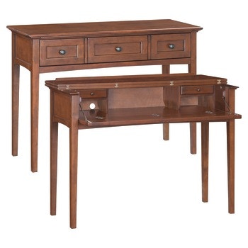 Whittier Wood Living Room Mckenzie Console Desk 3506gac Tin Roof