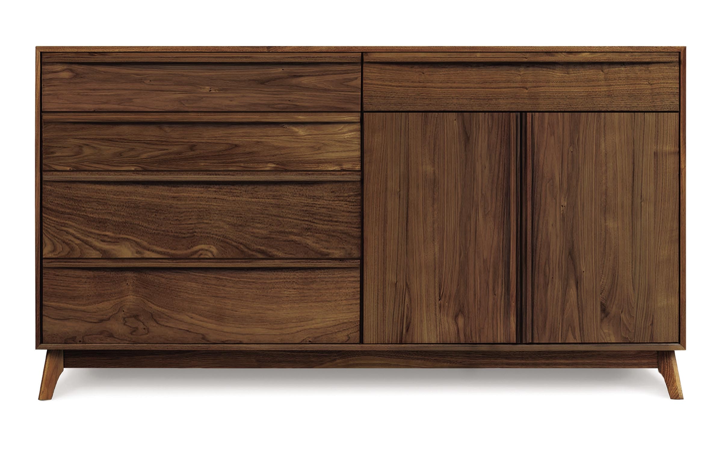 Copeland Bedroom Catalina Dresser In Walnut With 4 Drawers On Left