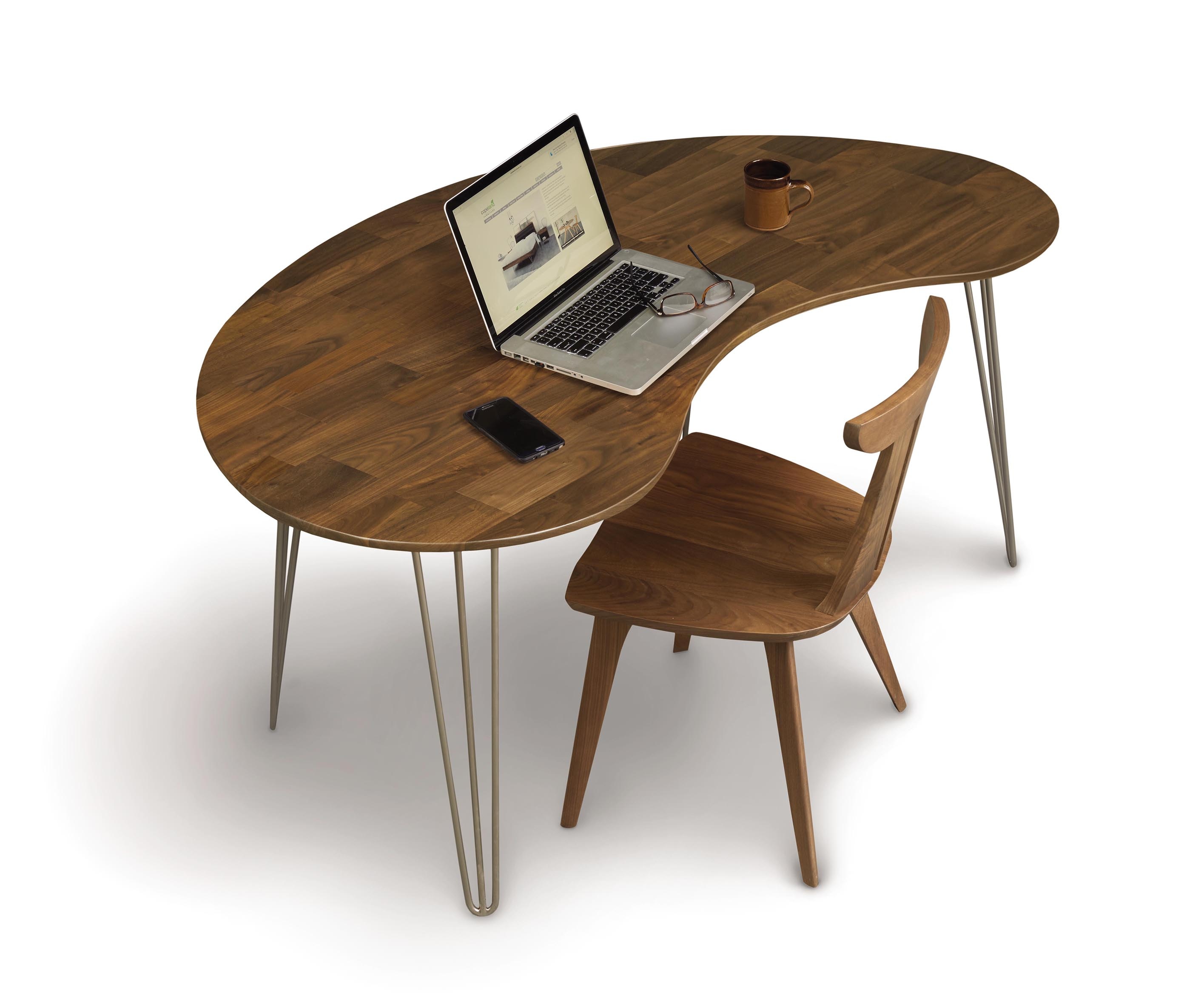 Copeland Living Room Essentials Kidney Shaped Desk 8 Ess 60 10 29