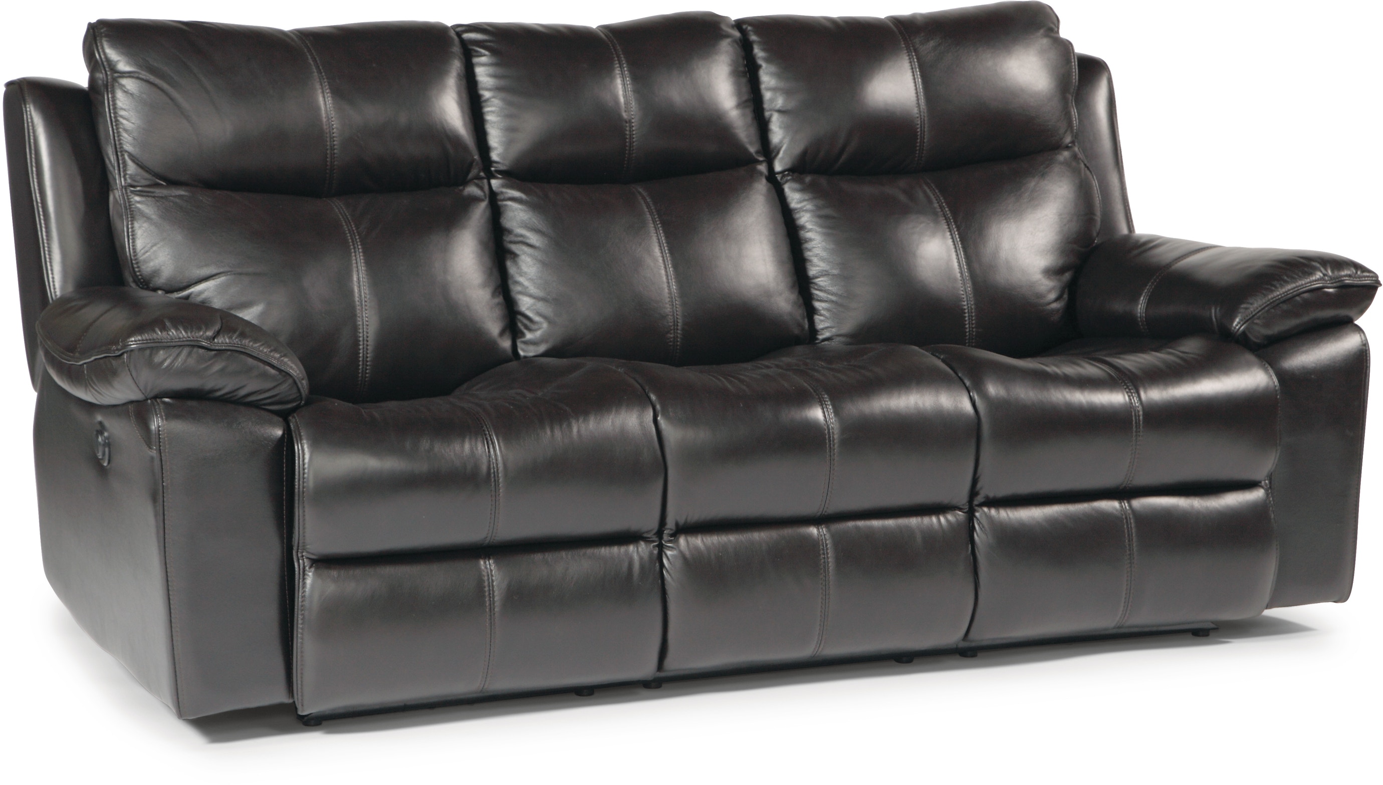 Flexsteel Living Room Julio Power Reclining Sofa Black