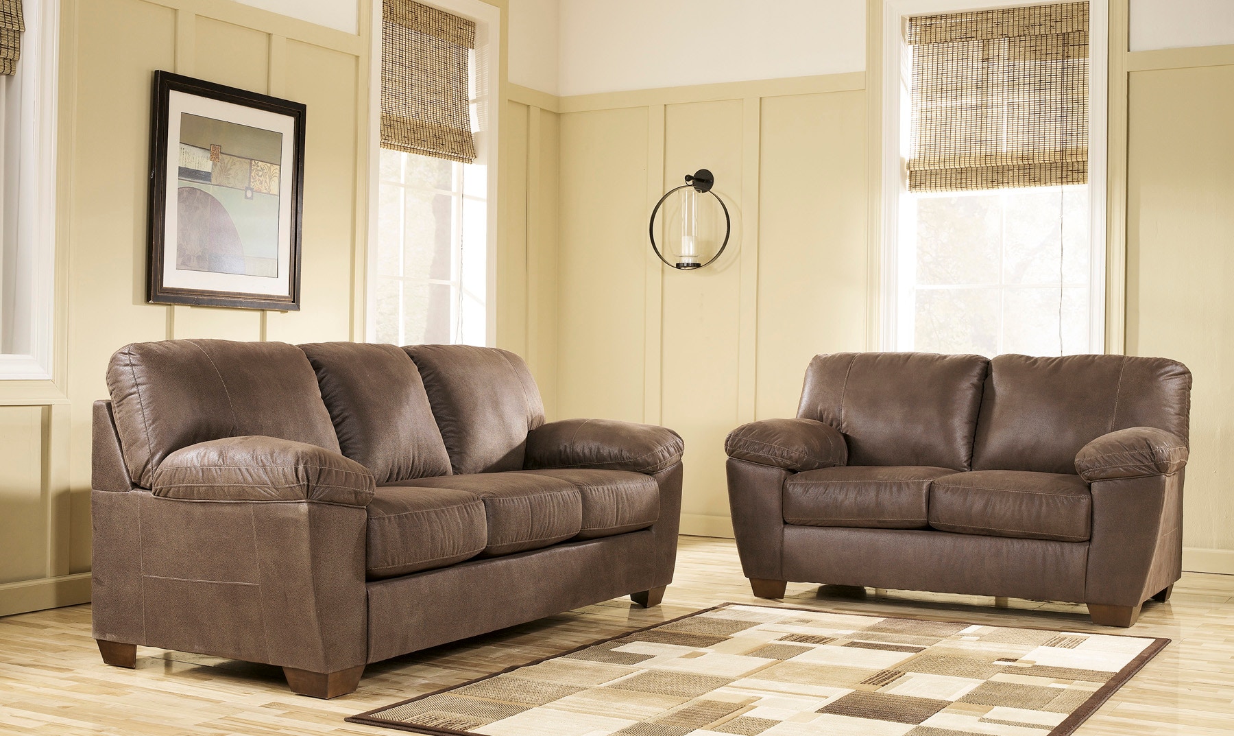 Signature Design by Ashley Living Room Amazon Sofa and Loveseat Set
