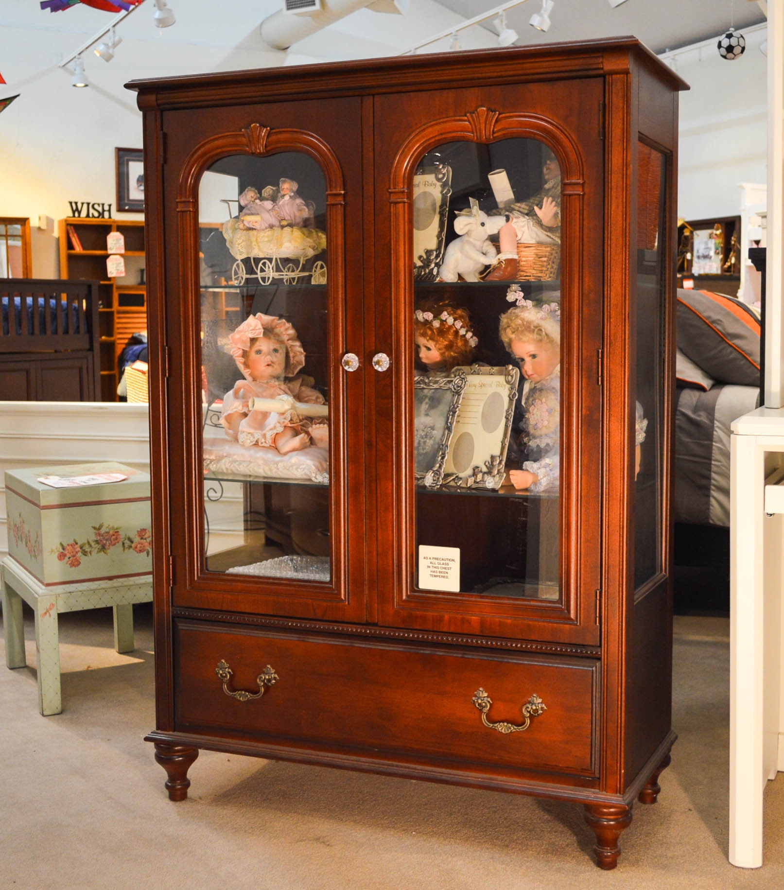 doll display cabinet