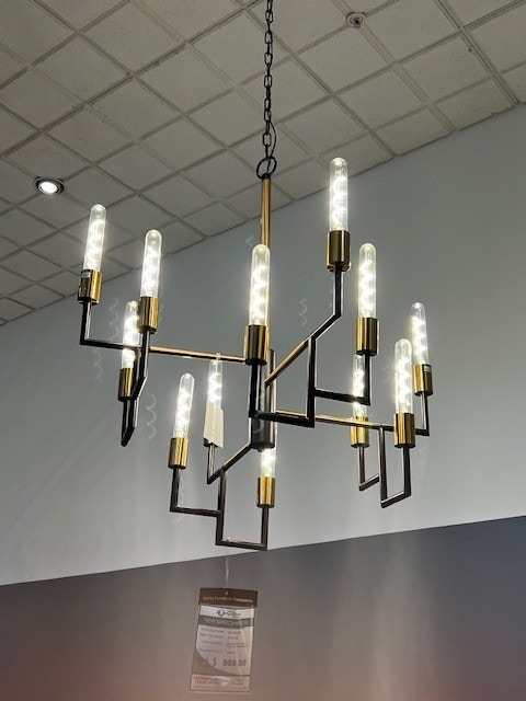 IFR Clearance NEW CLEARANCE ITEM!! Congruency 29"w 12-Light Chandelier - by Elk Home 12207 12
