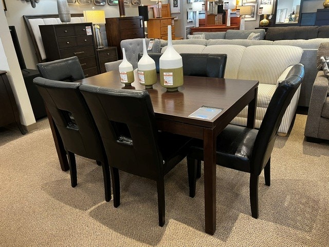 IFR Clearance Previously Leased - 7 Pc. Dining Set - by Bernards/Coaster 1660D3660,103612BLK(6)