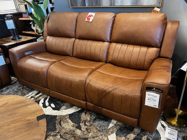 IFR NEW!! The "Pierce" Power 3 Reclining Sofa - by Barcalounger in Home Run - Cinnamon 24PHL-1303 3761-96