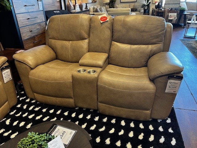 IFR NEW!! The "Kaden" Power Reclining Loveseat with Adjustable Lumbar & Headrest - by Barcalounger in Elliott-Taupe Leather Match 24PHL-3665 3722-82