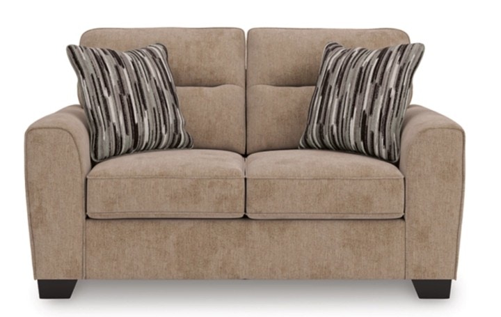 IFR NEW!! SPECIAL VALUE PRICE! Olten Loveseat - by BENCHCRAFT, featured in Mocha fabric (also available in Graphite fabric) 3130435 MOCHA