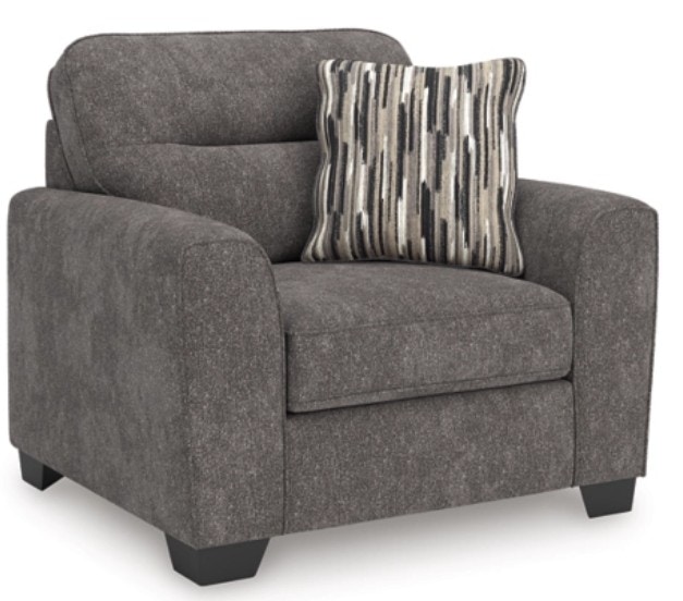 IFR NEW!! SPECIAL VALUE PRICE! Olten Chair and a Half - by BENCHCRAFT, featured in Graphite Fabric 3130523 GRAPHITE