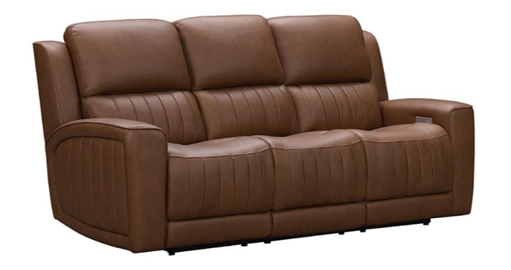 IFR NEW!! Pierce Power Reclining Sofa - by Barcalounger, featured in Homerun-Cinnamon Leather 39PHL-1303-3761-84