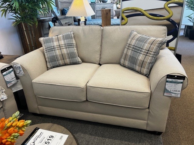 IFR Clearance NEW CLEARANCE ITEM!! Brantley Loveseat - by England, featured in Benavento Linen 5636