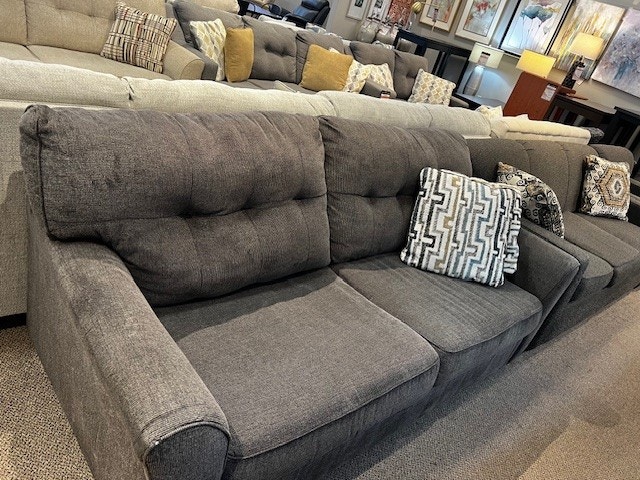 IFR Clearance Previously Leased - "Alsen" Sofa - by Ashley in Granite (Pillows May Vary) 7390138Granite