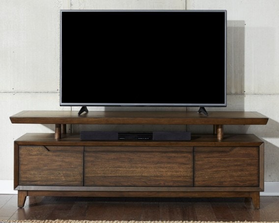 IFR NEW!! Ventura Blvd 72" TV Console - by Liberty, featured in Bronze Spice finish 796-TV72