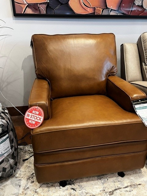 IFR NEW!! "Hazel" Space Saving Power Recliner - by Barcalounger, featured in Saddle Leather 9-1457 5722-84 SADDLE