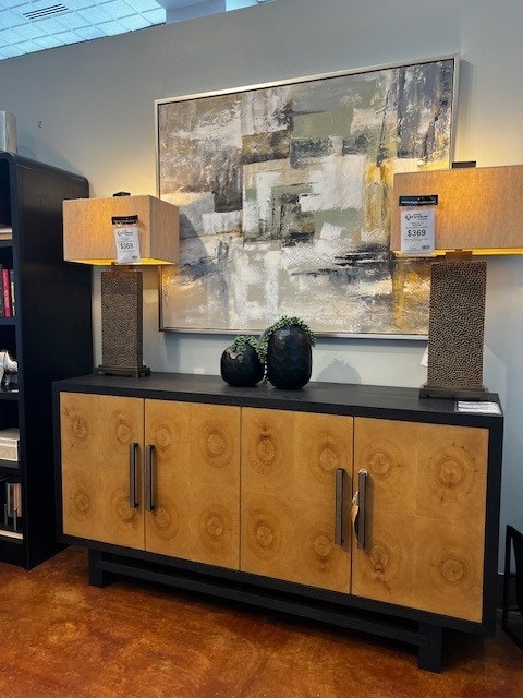 IFR Clearance NEW CLEARANCE ITEM!! 68" W Server - by Riverside in Whiskey Barrel / Deep Onyx Finish 91052